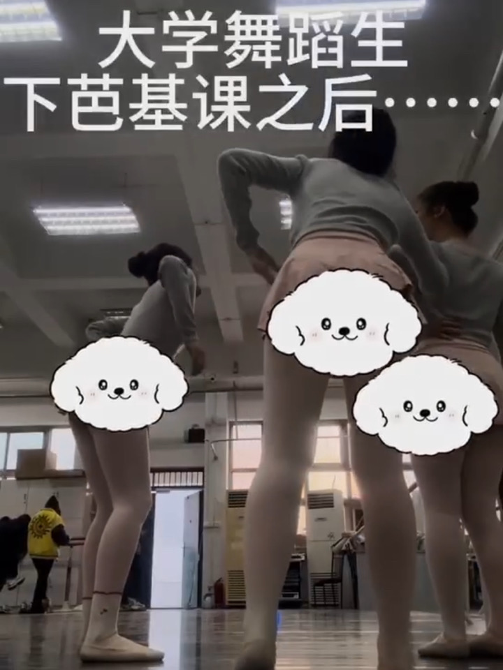 后入舞蹈生，穿着芭蕾服