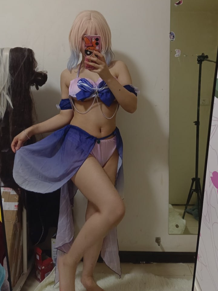 高颜值原神精品cos，珊瑚宫心海