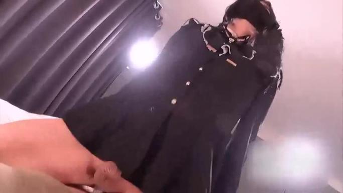 绝美伪娘 超短黑裙人妖上位骑乘 预览截图 7