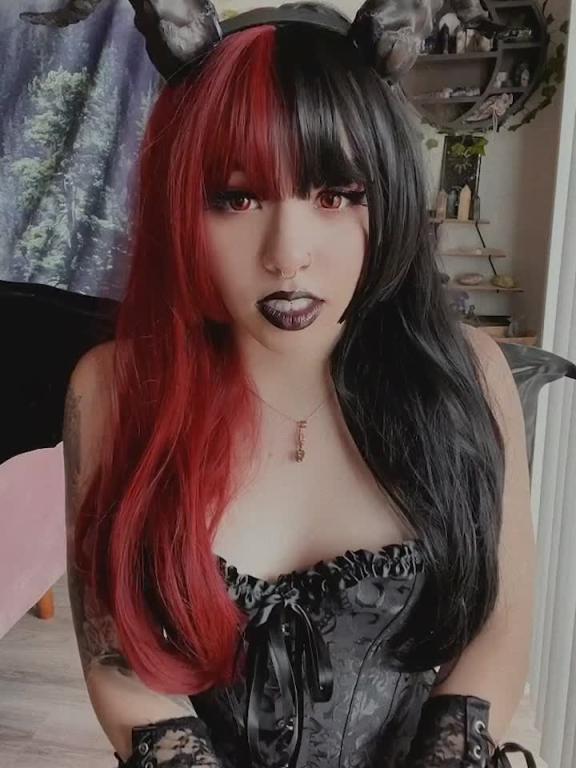 暗夜牛角恶魔少女的淫靡契约仪式#puppiloli 预览截图 2