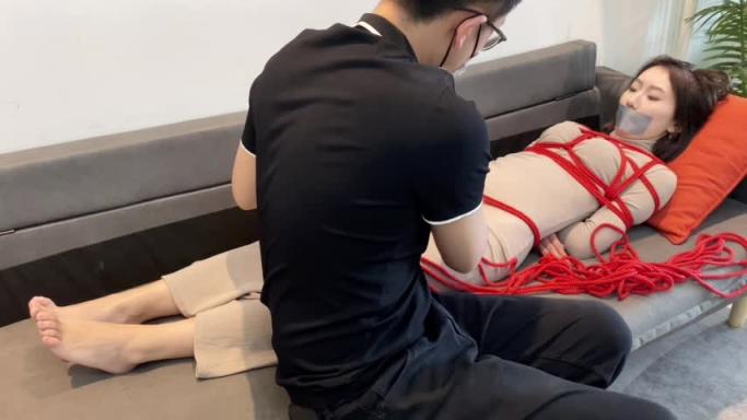 【默示录】【小若】灰色长裙与红绳，当然少不了，胶带封嘴喽~ 预览截图 4