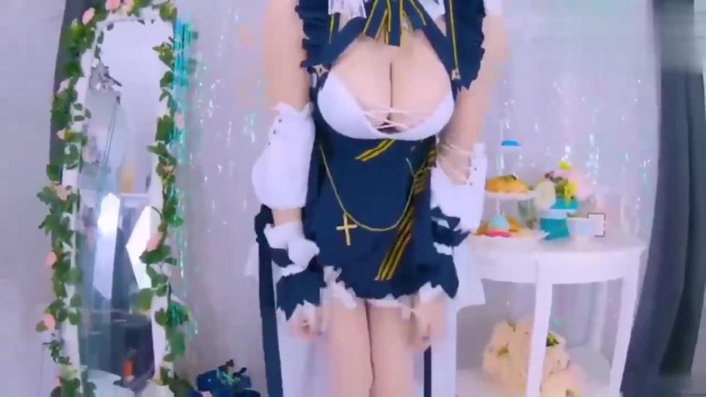 cosplay -碧蓝航线柴郡魔法少女乳交口 预览截图 1
