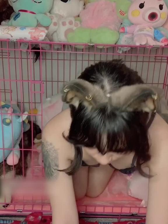 笼中乖狗学妹舌技诱惑初解禁#puppiloli 预览截图 4