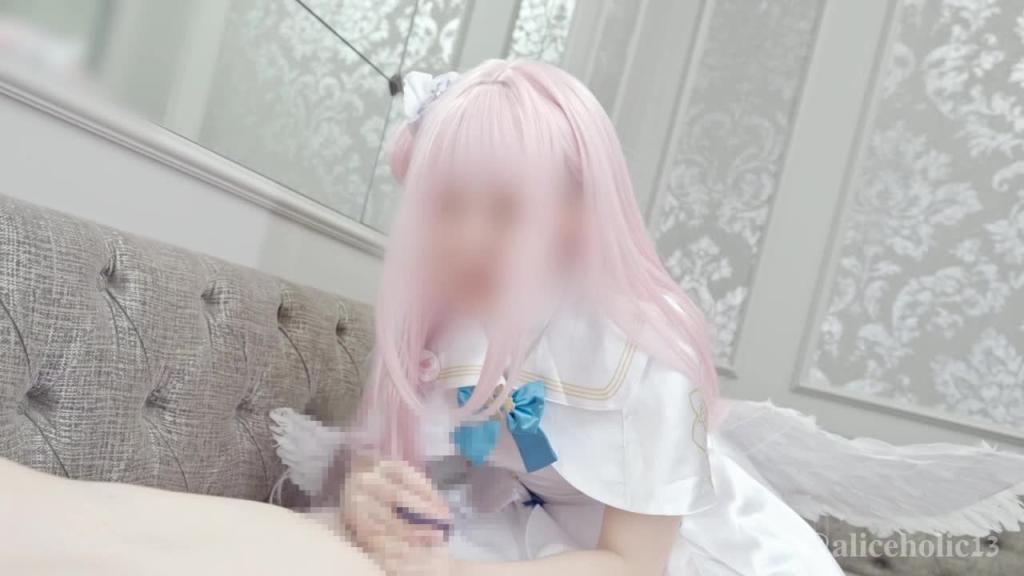 【Aliceholic13】Cosplay 蓝色档案米卡打手枪深喉 1 预览截图 9