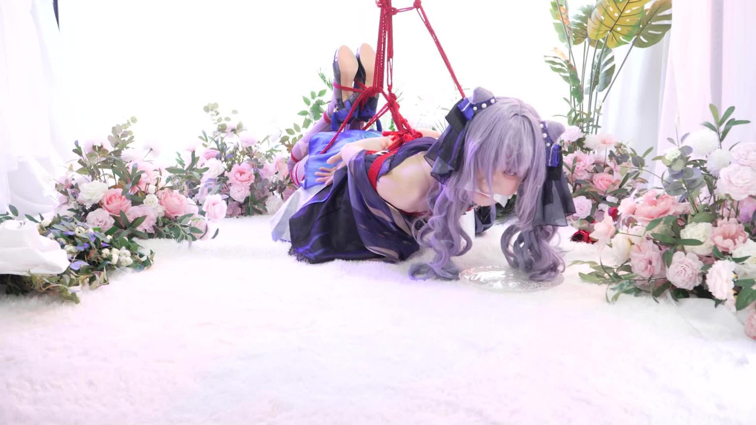 【叶沫沫】刻晴霓裾翩跹Cosplay驷马缚试镜 预览截图 4