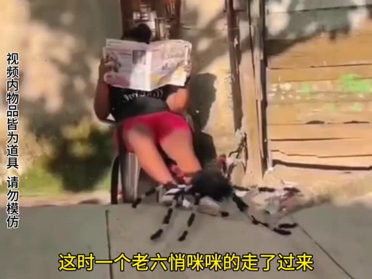 脚下突然出现一个大蜘蛛,路人会有什么反应 预览截图 2