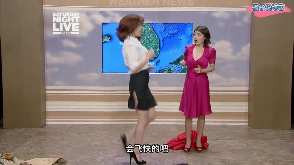 韩国奇葩综艺,天气预报还能整活,还得是韩综 预览截图 12