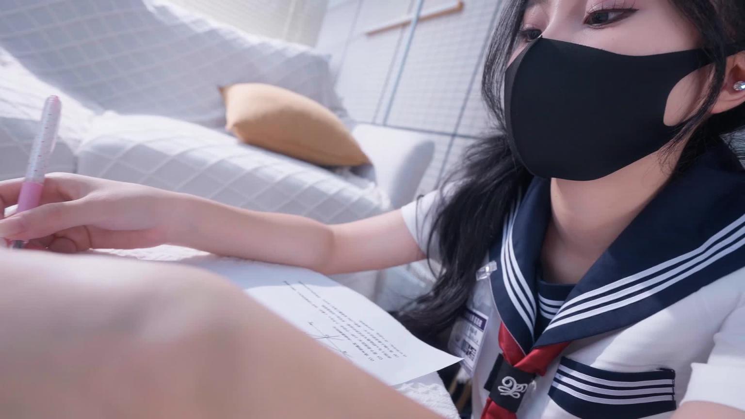 【悠米】《差生的课后惩罚2》这次的惩罚会是什么?坐着眺蛋阅读错题,强制两次羔_潮、开腿M绑、鸭子坐、sp、裙底视角 预览截图 1