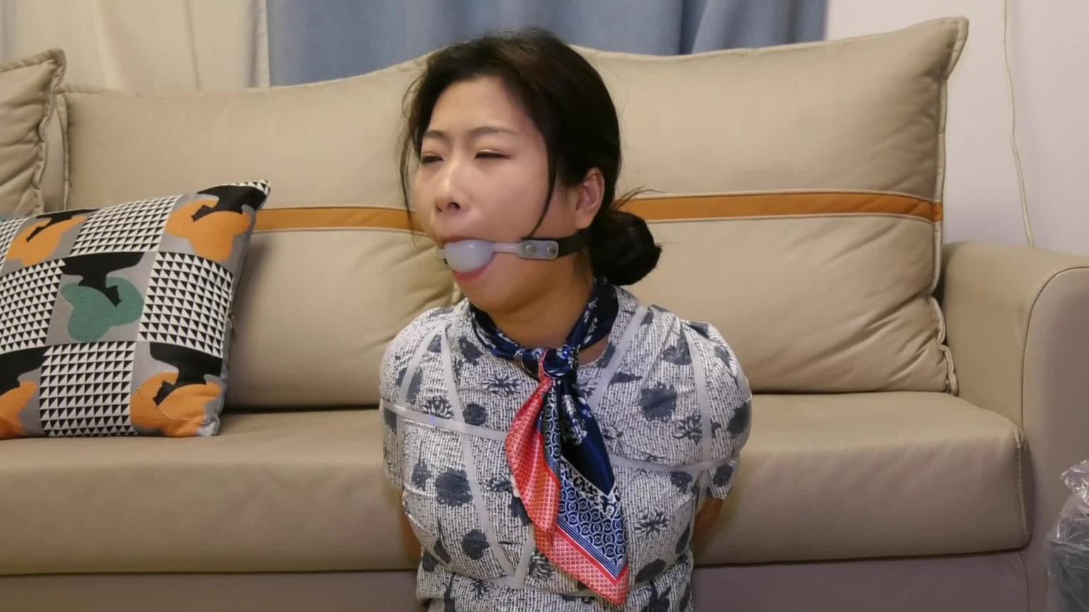 【胜景影视】扎带捆缚空姐女M 预览截图 1