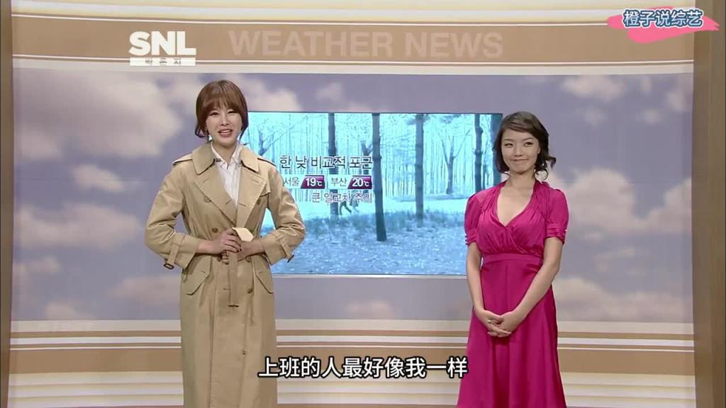 韩国奇葩综艺,天气预报还能整活,还得是韩综 预览截图 4