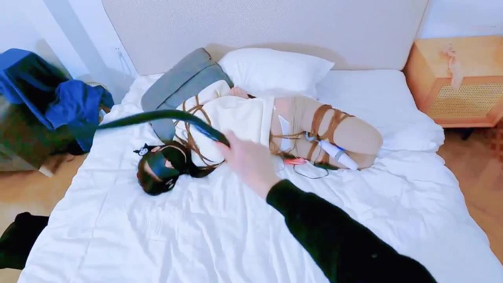【窒物者】【真-第一视角】光腿神器+棒棒+蛋蛋+电击,同时超狠鞭打处刑+扇脸 预览截图 8