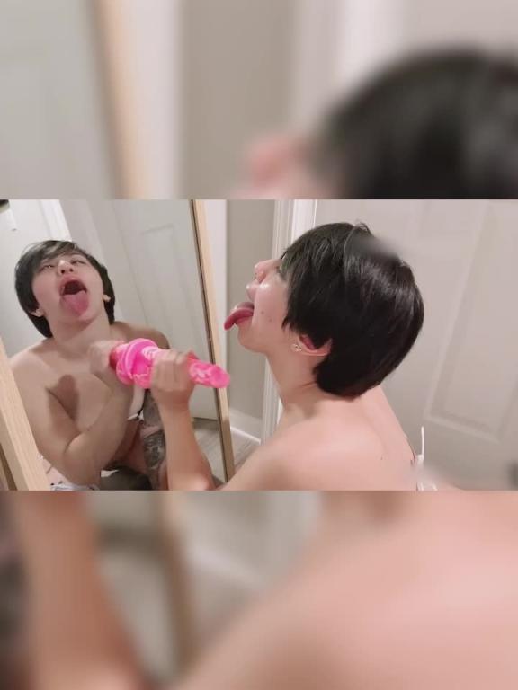 淫荡女仆透视内衣深喉粉色巨屌#puppiloli 预览截图 11