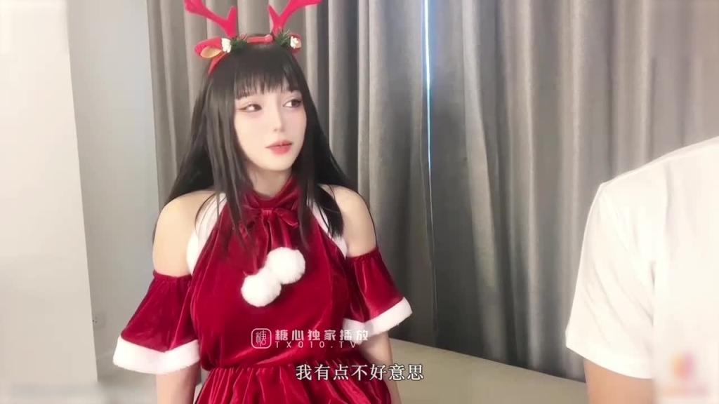 【超人气❤️美少女】欲梦✨超美圣诞特辑线下约啪 足交调教寸止射精瞬间 爽到窒息骚语催精爆操狂射女神 预览截图 1