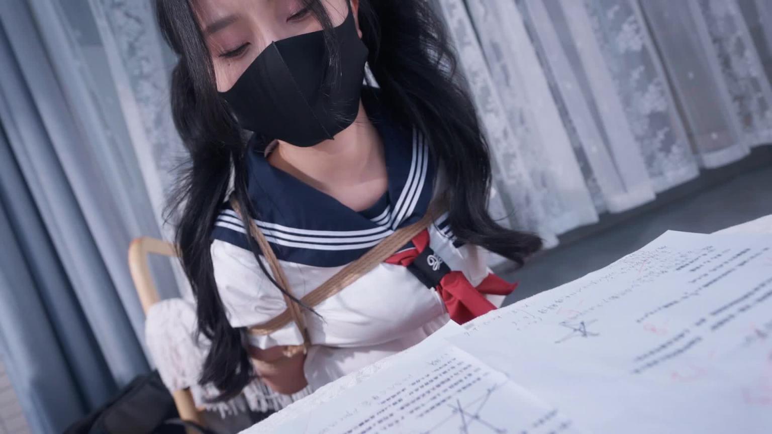 【悠米】《差生的课后惩罚2》这次的惩罚会是什么?坐着眺蛋阅读错题,强制两次羔_潮、开腿M绑、鸭子坐、sp、裙底视角 预览截图 4