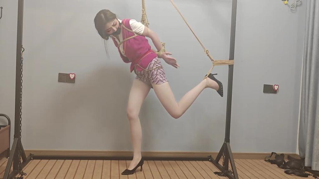 【临冬城的冰原狼】空姐被绑挣脱不能哭泣求饶，最终被吊起来玩弄 预览截图 10