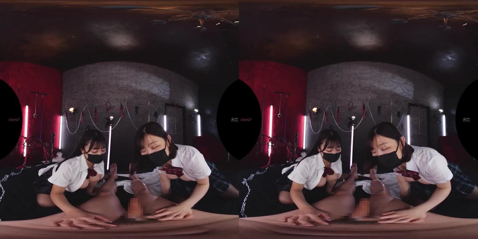 【VR】被陌生巨乳制服女子们拘束监禁当作剎车破坏性高潮练习台VR 姬咲华、小梅惠奈 下 kavr00286 预览截图 5