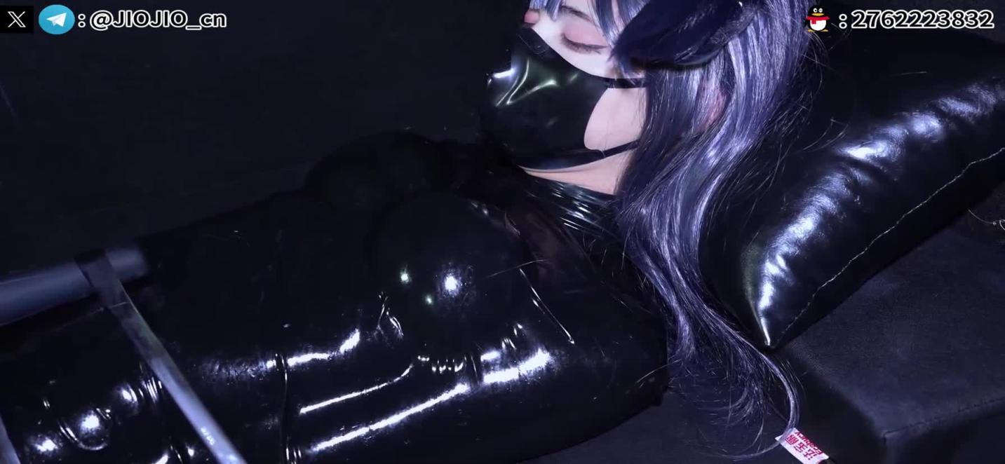 【JIOJIO】明日方舟德克萨斯被俘乳胶真空睡袋放置 胶带 郊狼电击震动强制GC 预览截图 1
