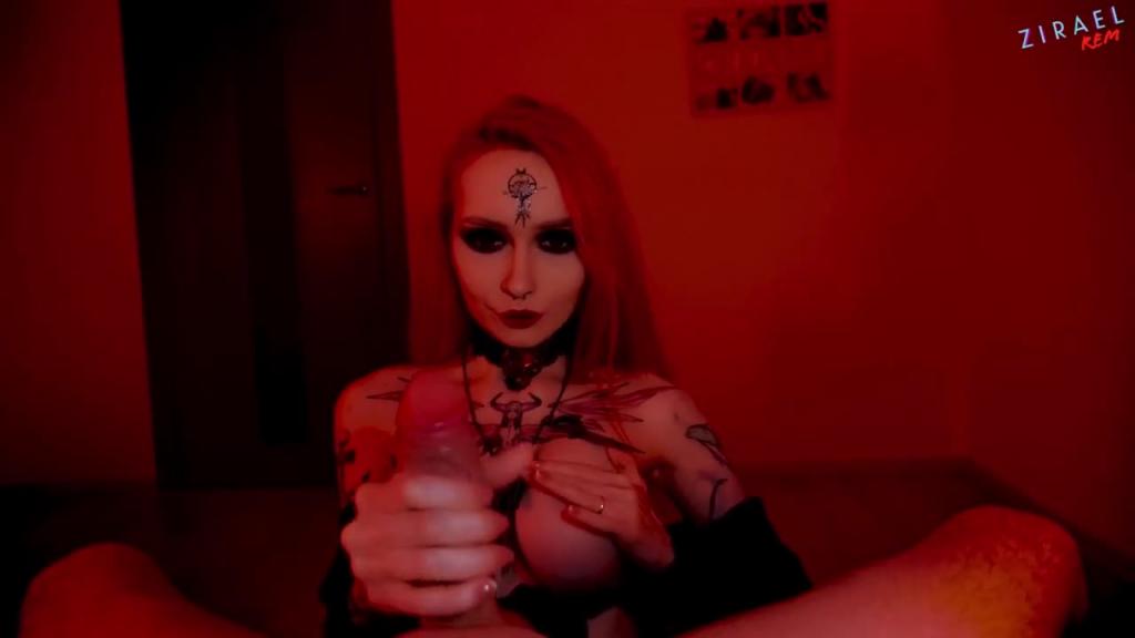 『zirael_rem』与哥特女孩儿的浪漫夜晚,化身女牛仔上位骑乘摇摆骚臀 预览截图 2
