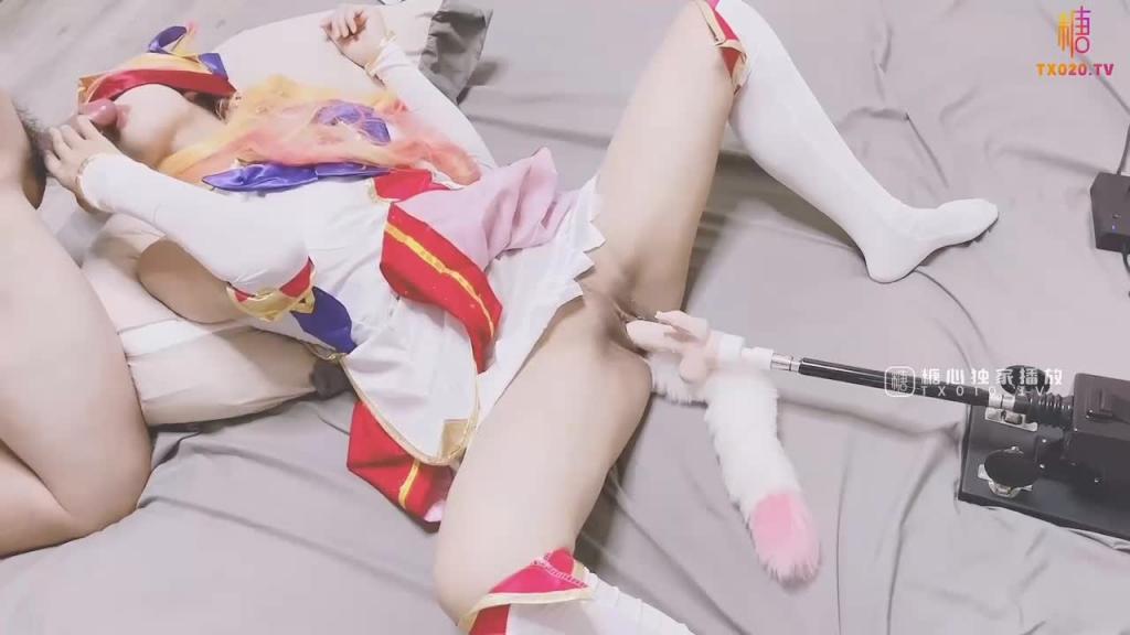 【cos】饥渴的阿狸 上下齐开 边口交边炮机插穴 肛塞尾巴骑乘榨精 - 鸡蛋饼 预览截图 6