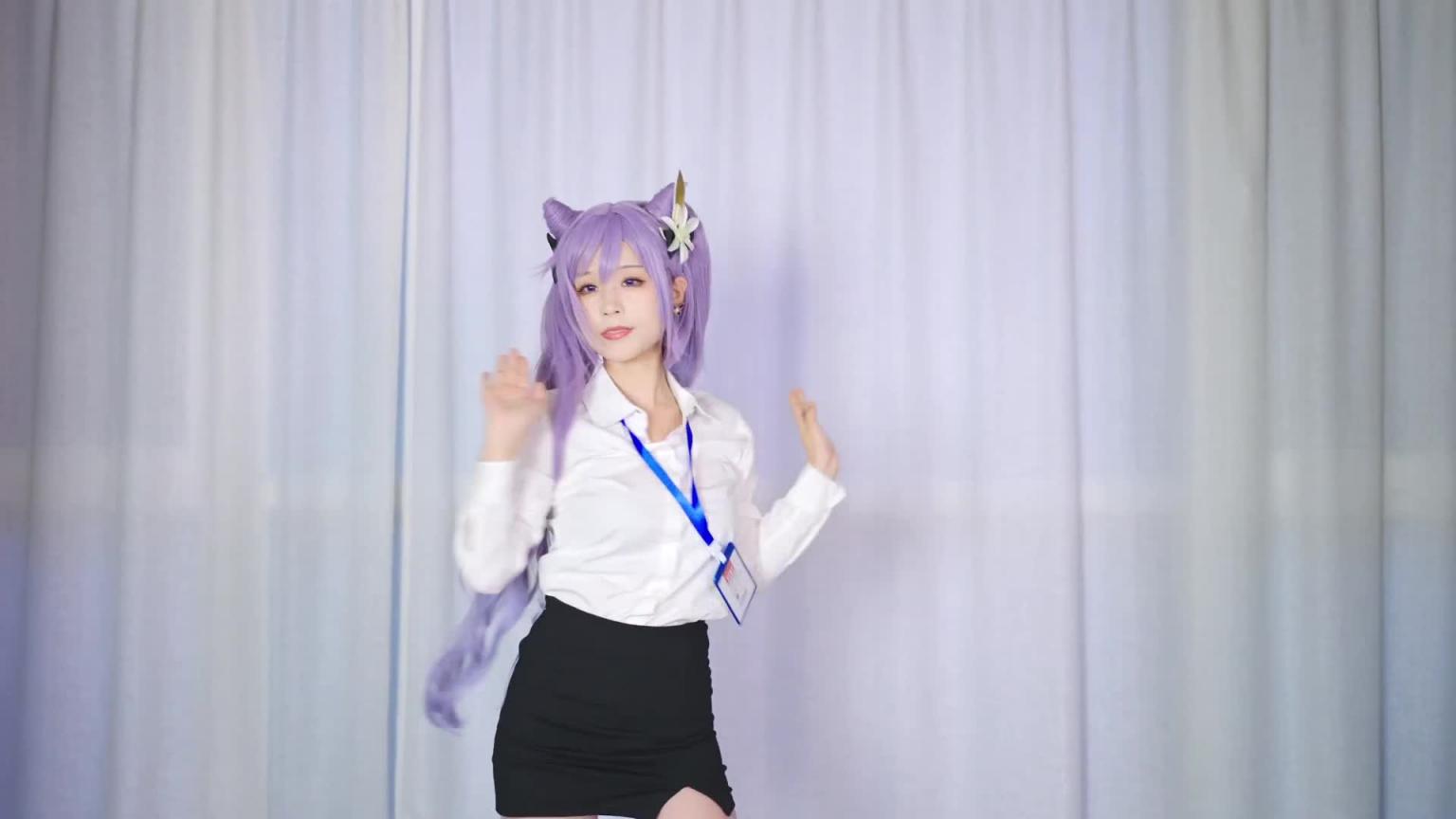 【Doja Cat - Say So🎵丨Dance丨ダンス】✨刻晴甘雨⭐ #cosplay #甘雨 #刻晴#OL #jk #女僕 #旗袍 【Nanka南】 预览截图 8
