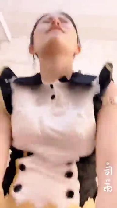 【司雨】学院派白虎网红司语女仆装足交后入翘臀颜射 预览截图 11