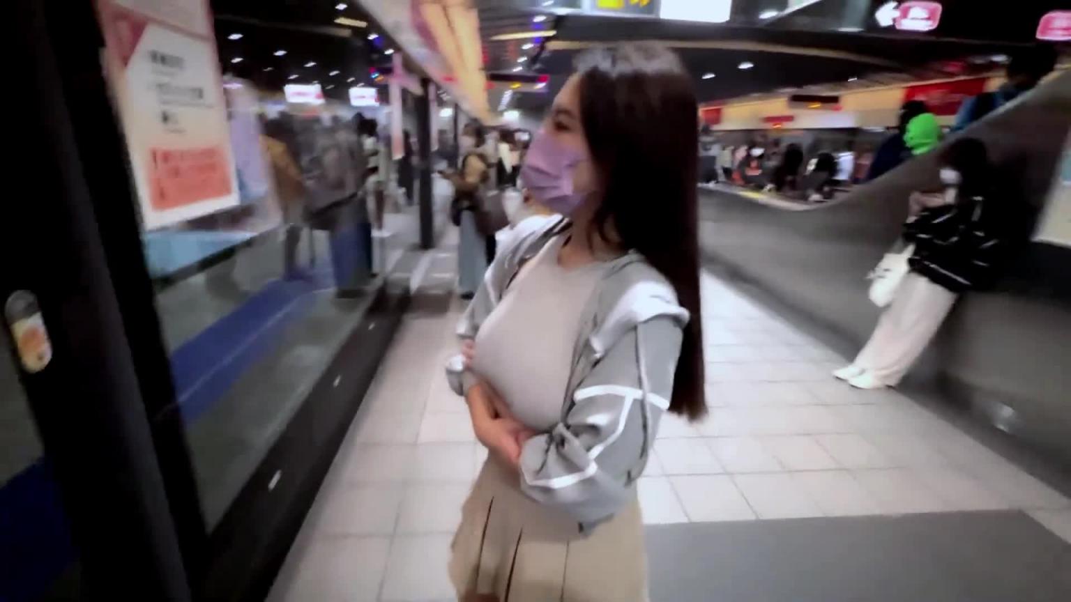 台北捷运【ノーブラ散歩】No bra 台湾MRT初体験-妮娜洛维 预览截图 8