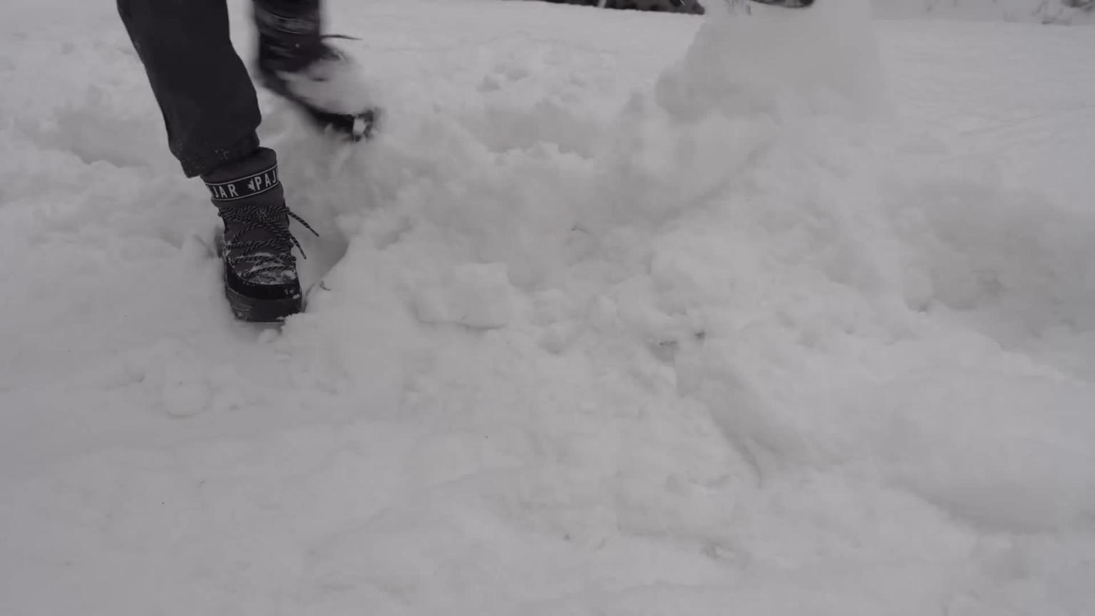 - 20 ℃ 充气帐篷暴风雪中单人生存露营 / 一夜之间一切都结冰 预览截图 1