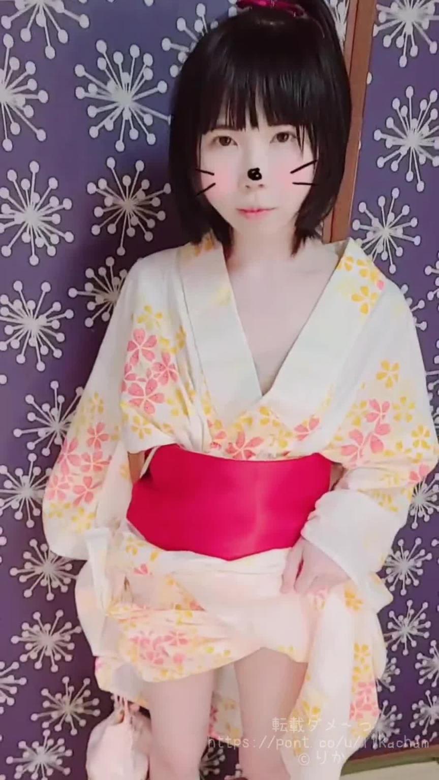 [高潮]浴衣女孩和烟花，然后是口交，女牛仔，正常位置中田.  -  里卡 预览截图 3
