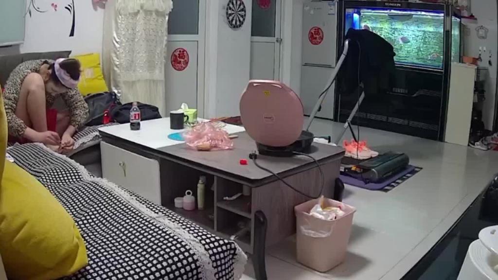 黑客家庭摄像头破解-年轻夫妻客厅生活日常 预览截图 5