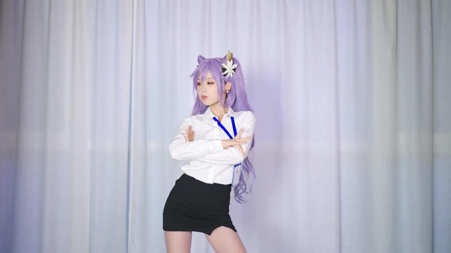 【Doja Cat - Say So🎵丨Dance丨ダンス】✨刻晴甘雨⭐ #cosplay #甘雨 #刻晴#OL #jk #女僕 #旗袍 【Nanka南】 预览截图 11