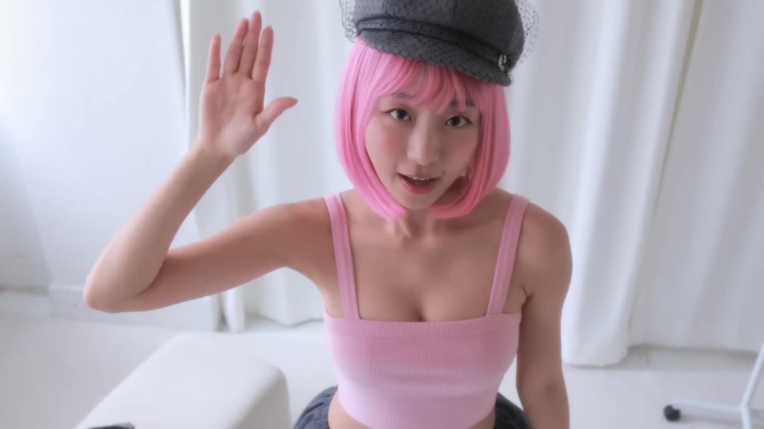 为什么假发戴在我身上很好看?彩色假发Lookbookㅣ告诉我哪一款最漂亮:金色、红色、粉色、蓝色!--Eunji Pyoapple 预览截图 9