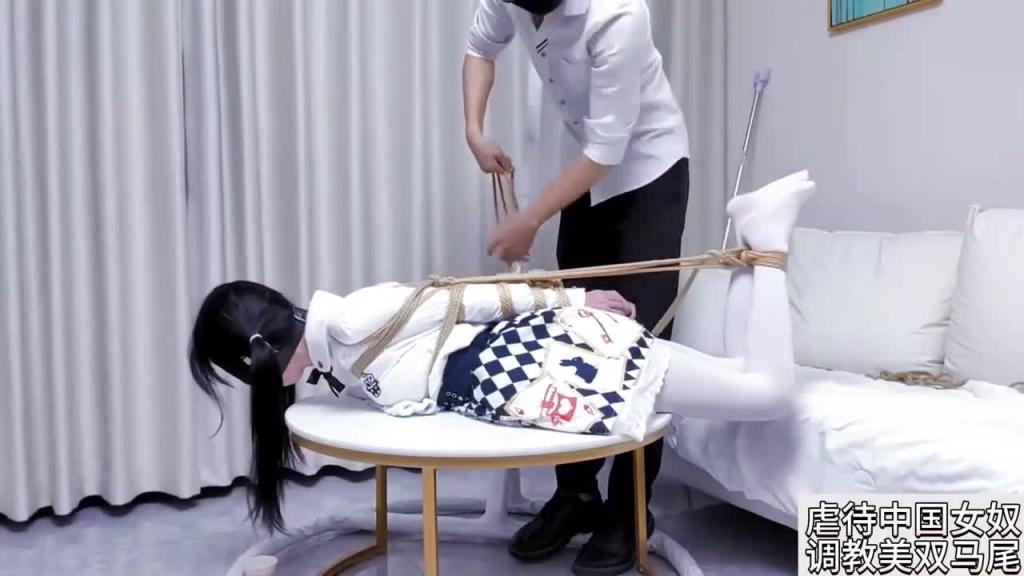 虐待中国女奴🇨🇳调教美丽双马尾萝莉女朋友🐴好兴奋【SM虐待调教】 预览截图 2