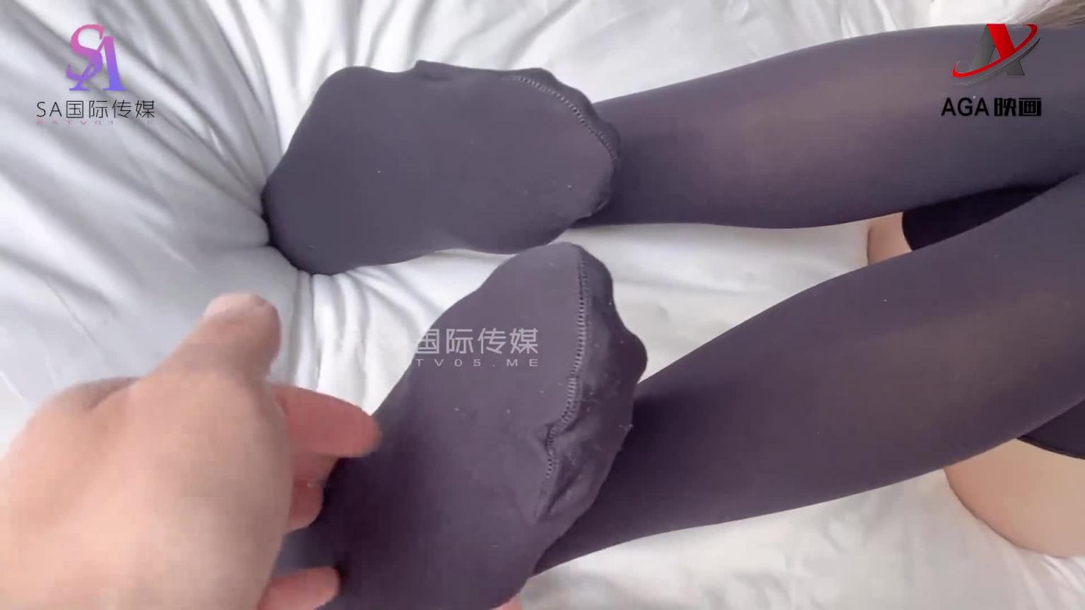 AGAW126:恋足僻粉丝约炮指定 足交膝上袜射在脚上 预览截图 7