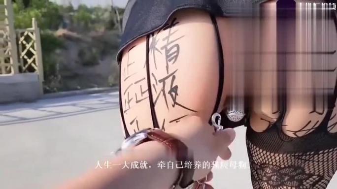 国产极淫母狗狗链肛塞户外调教人前羞耻露出 预览截图 6
