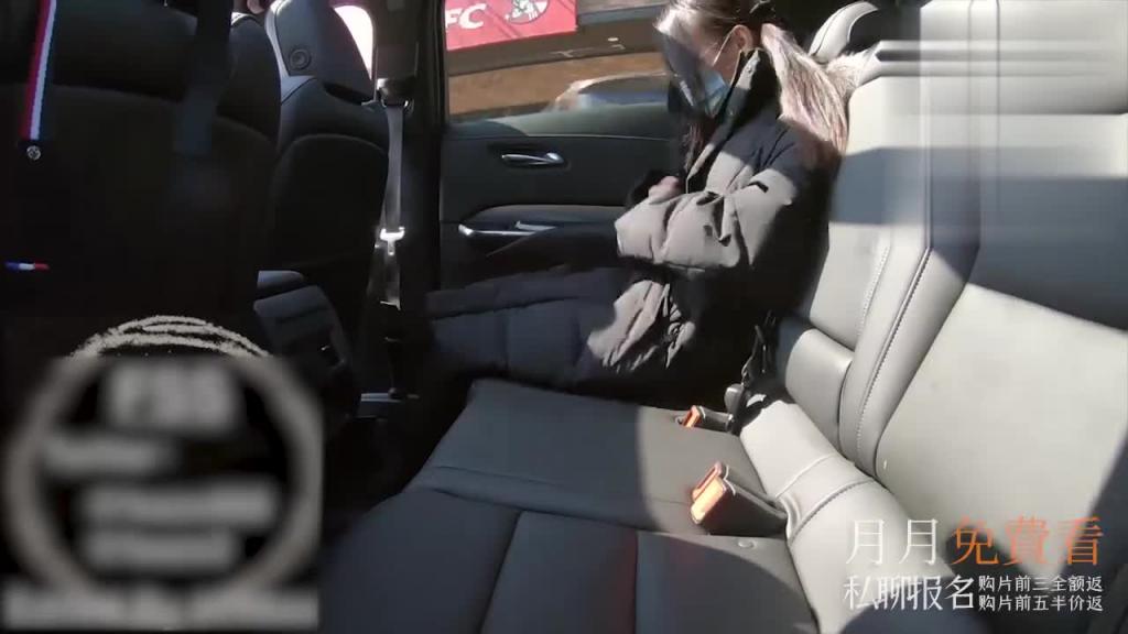 [裸体少女]滴滴车上全裸自慰搭讪司机摸自己的乳头 预览截图 1