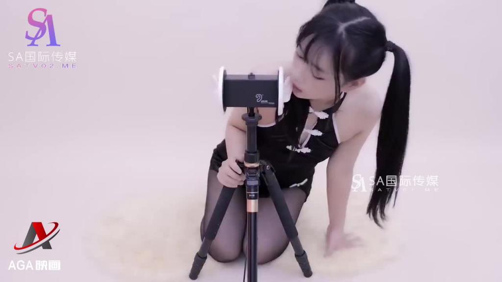 AGAT105-ASMR晓美黑丝旗袍-深度舔耳含住你的耳朵 预览截图 10