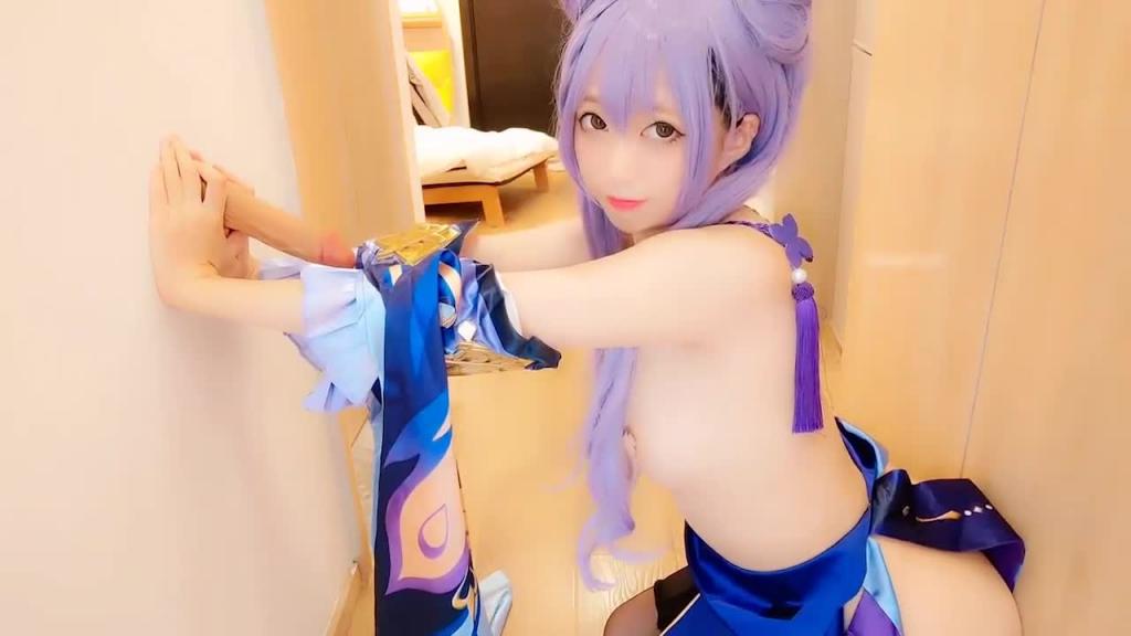 极品萝莉【魔物喵】绝美COS《原神》刻晴的呻吟. 预览截图 2