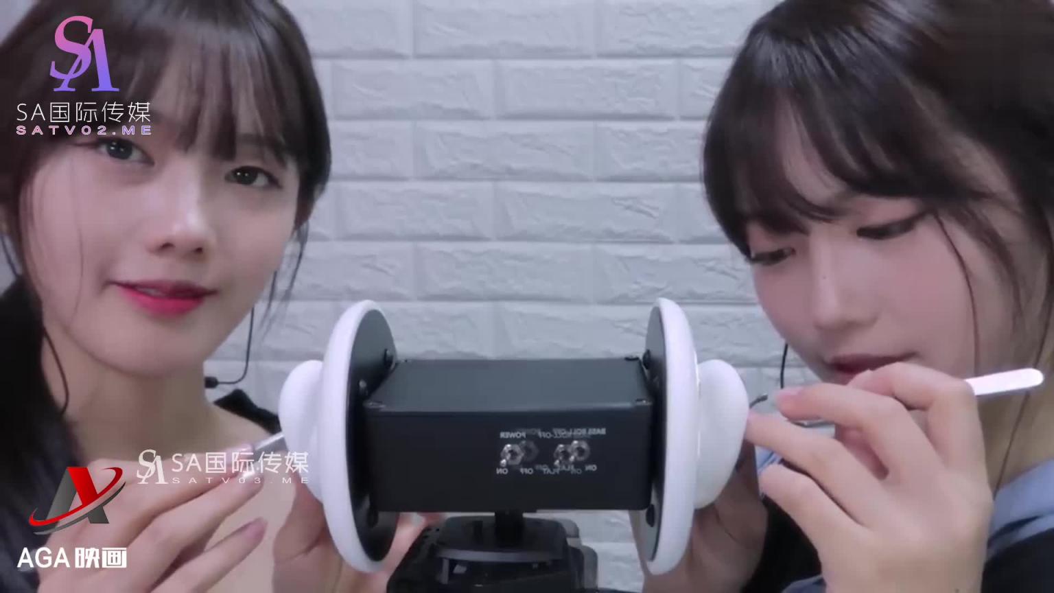【ASMR】日韩双胞胎-享受耳朵清扫 预览截图 4