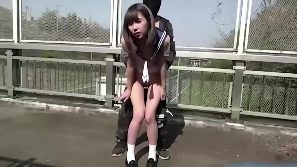 JK美少女户外天桥吞屌爆操娇喘呻吟 预览截图 6