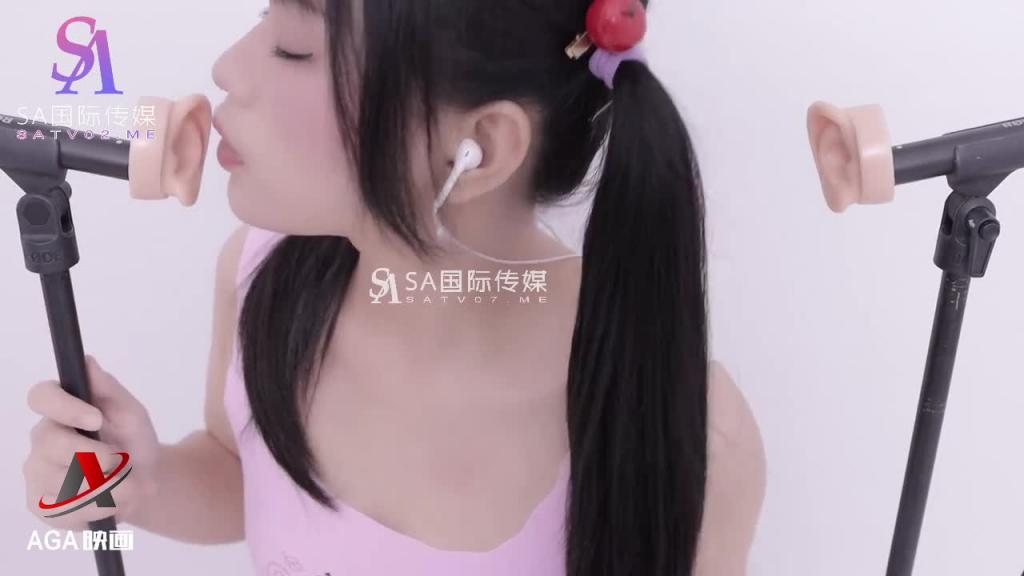AT316-ASMR性感紧身连体衣-少女湿润的舌头 预览截图 11