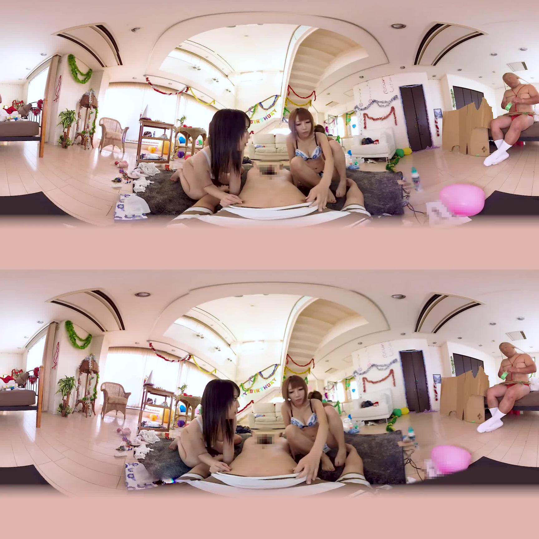 【3】VR 攻略我老婆!找来搞笑艺人乱交内射拍成片! 佳苗瑠华 叶月七瀬 第三集 h_1248kolvr00001 预览截图 6