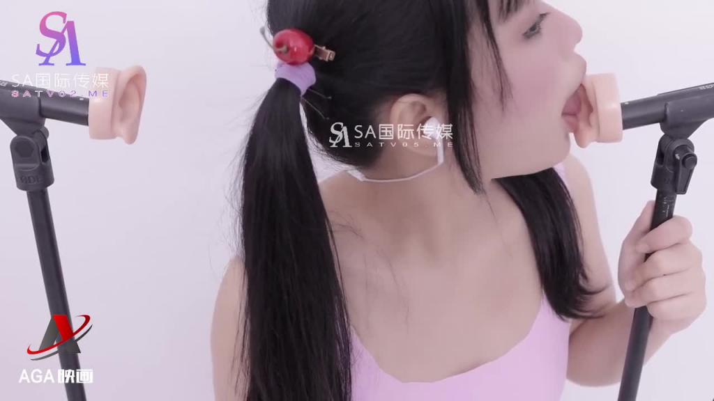 AT316-ASMR性感紧身连体衣-少女湿润的舌头 预览截图 12