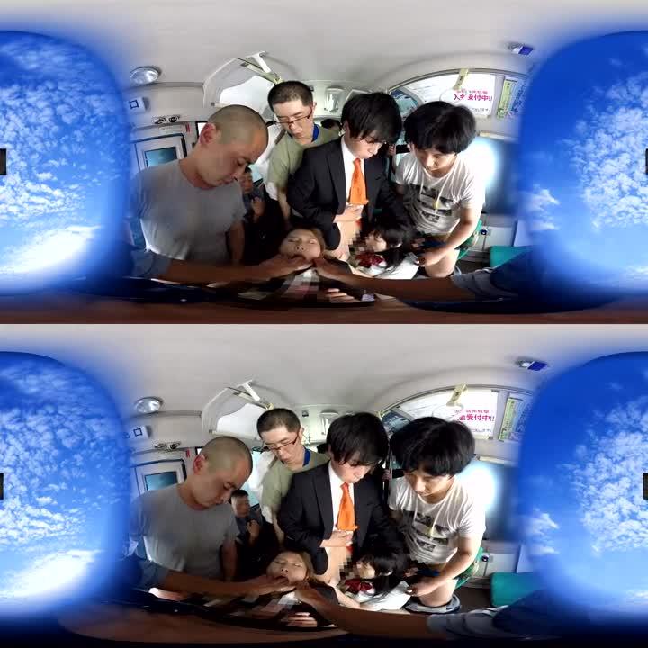 VR 痴汉集团巴士干砲 VR版 ~OL・学生妹篇~ 佳苗瑠华 花咲一杏 84kmvr00287 预览截图 7