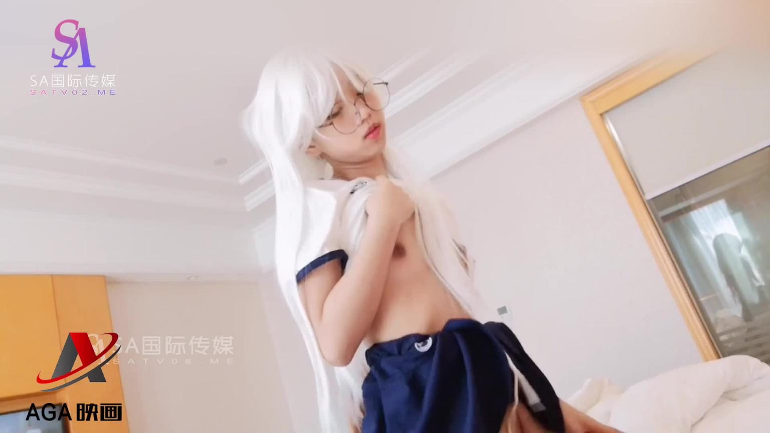 AGAW285-清纯白毛女私处特写,主动坐上来做爱 预览截图 12