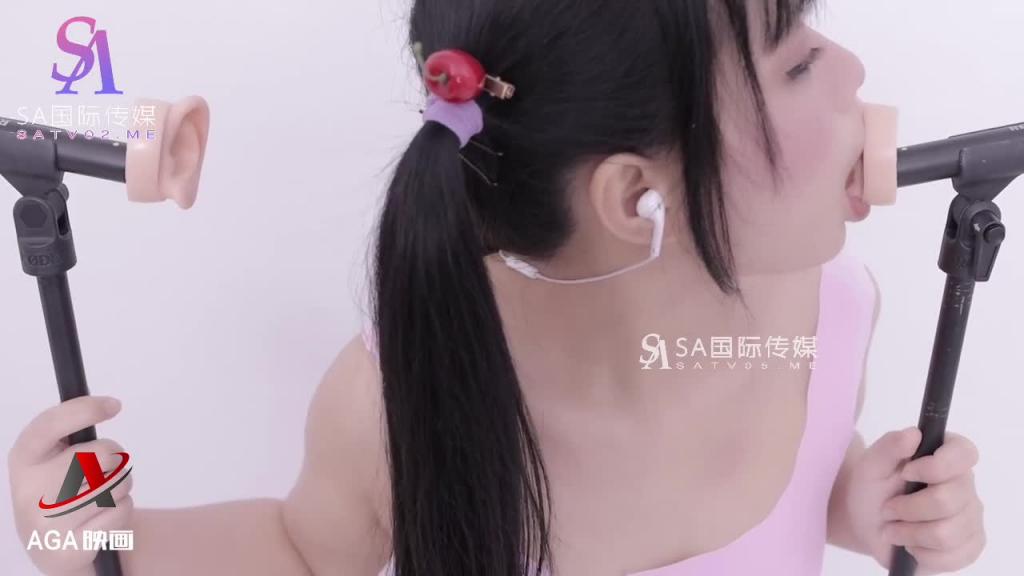 AT316-ASMR性感紧身连体衣-少女湿润的舌头 预览截图 7