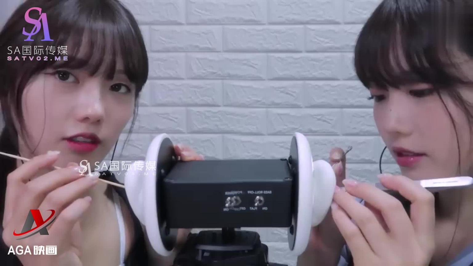 【ASMR】日韩双胞胎-享受耳朵清扫 预览截图 9