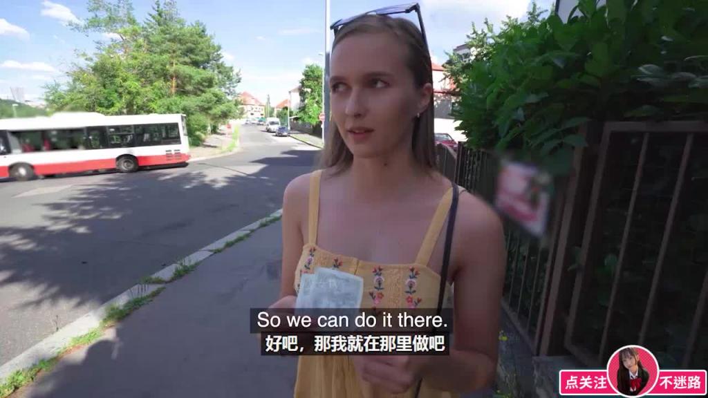 【捷克搭讪】搭讪美女游客，花钱看奶加钱诱惑野战，啪啪内射粉穴 预览截图 2