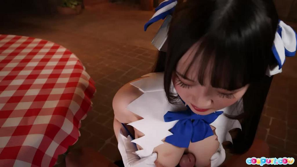 [Cospuri]无码COSRiaKurumi女神赫斯缇雅COS被坏人征服后的主动乳胶射精 预览截图 9