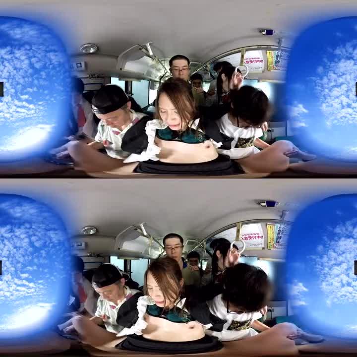 VR 痴汉集团巴士干砲 VR版 ~OL・学生妹篇~ 佳苗瑠华 花咲一杏 84kmvr00287 预览截图 11