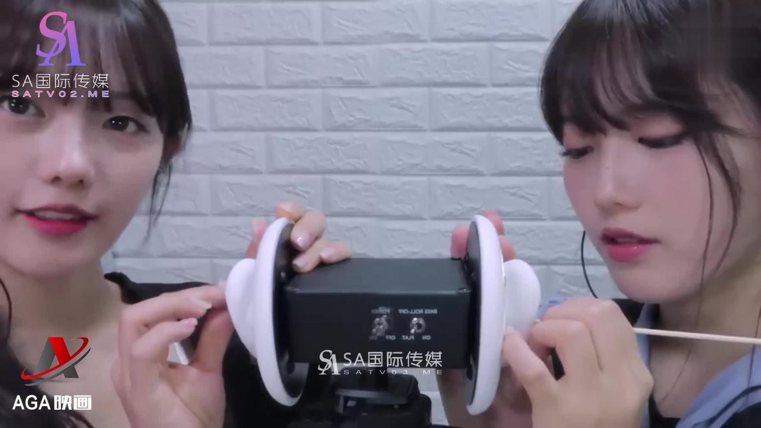 【ASMR】日韩双胞胎-享受耳朵清扫 预览截图 2